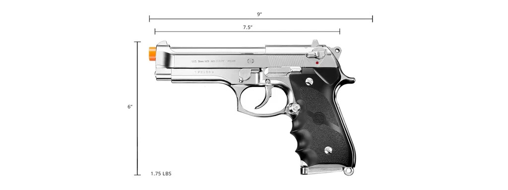 トイガン M92F Chrome stainless Tokyo Marui M92F Chrome Stainless Finishing Airsoft Gas
