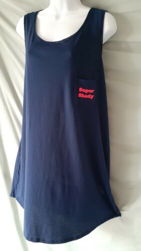 Jenni Blue Blue Nightgown Sleeveless Short Length X-SMALL 36" BUST
