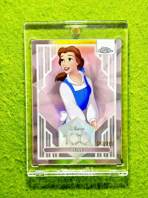 Disney - 5514♥ BELLE Disney 100 PINK REFRACTOR CARD # /399 SP 2023 Topps