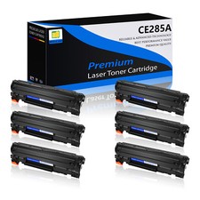 1-6PK CE285A Toner Cartridge Compatible for HP 85A LaserJet P1102W M1217nfw MFP