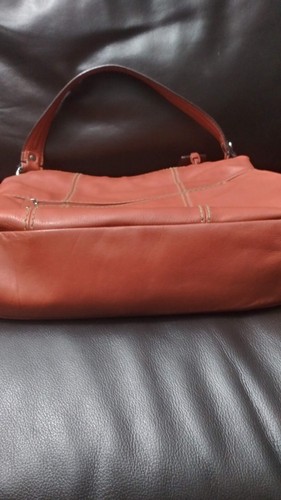 Tignanello orange leather handbag - Picture 8 of 12