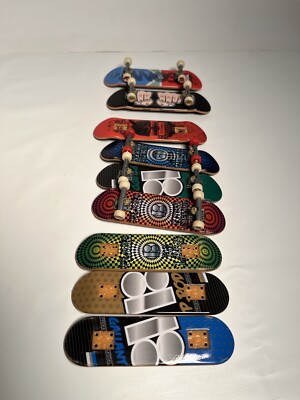 Vntg Tech Deck Finger Skateboard 9 Lot Plan B Toy Machine Pro Model Ed Selego
