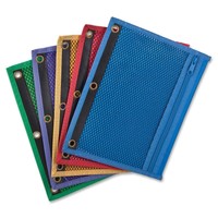 Tops Products Zipper Binder Pockets 3hp 10-1/2x7-1/2 Assorted 68500 Tops Products Zipper Binder Pockets 3hp 10-1/2x7-1/2 Assorted 68500
