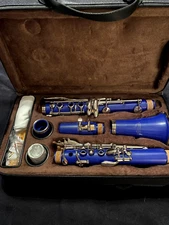 EastRock Clarinet Bb Flat Beginner Student Clarinet in Blue