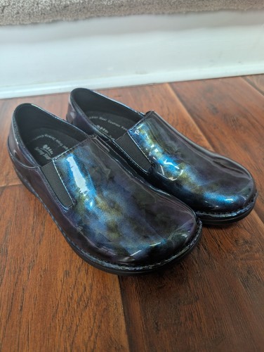 Spring Step Ferrara Navy Patent Blue Purple change Colors Clogs 7.5 US ...