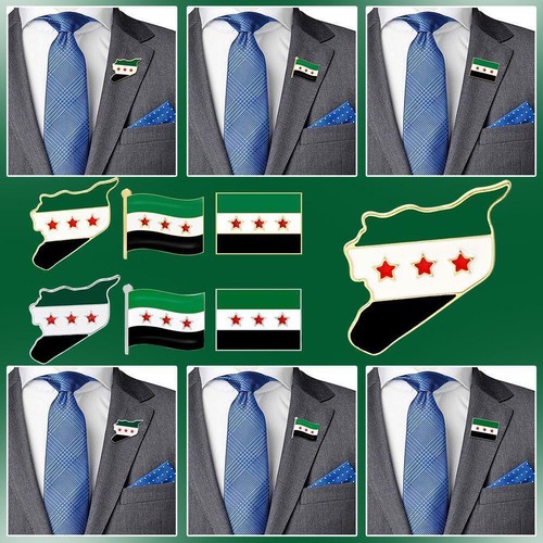 1X Free Syria Flag Lapel Pin Badge G8P4 - Picture 4 of 26