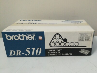 OEM Brother DR510 Drum Cartridge, 20,000 Page-Yield, Black Brand New in Open Box