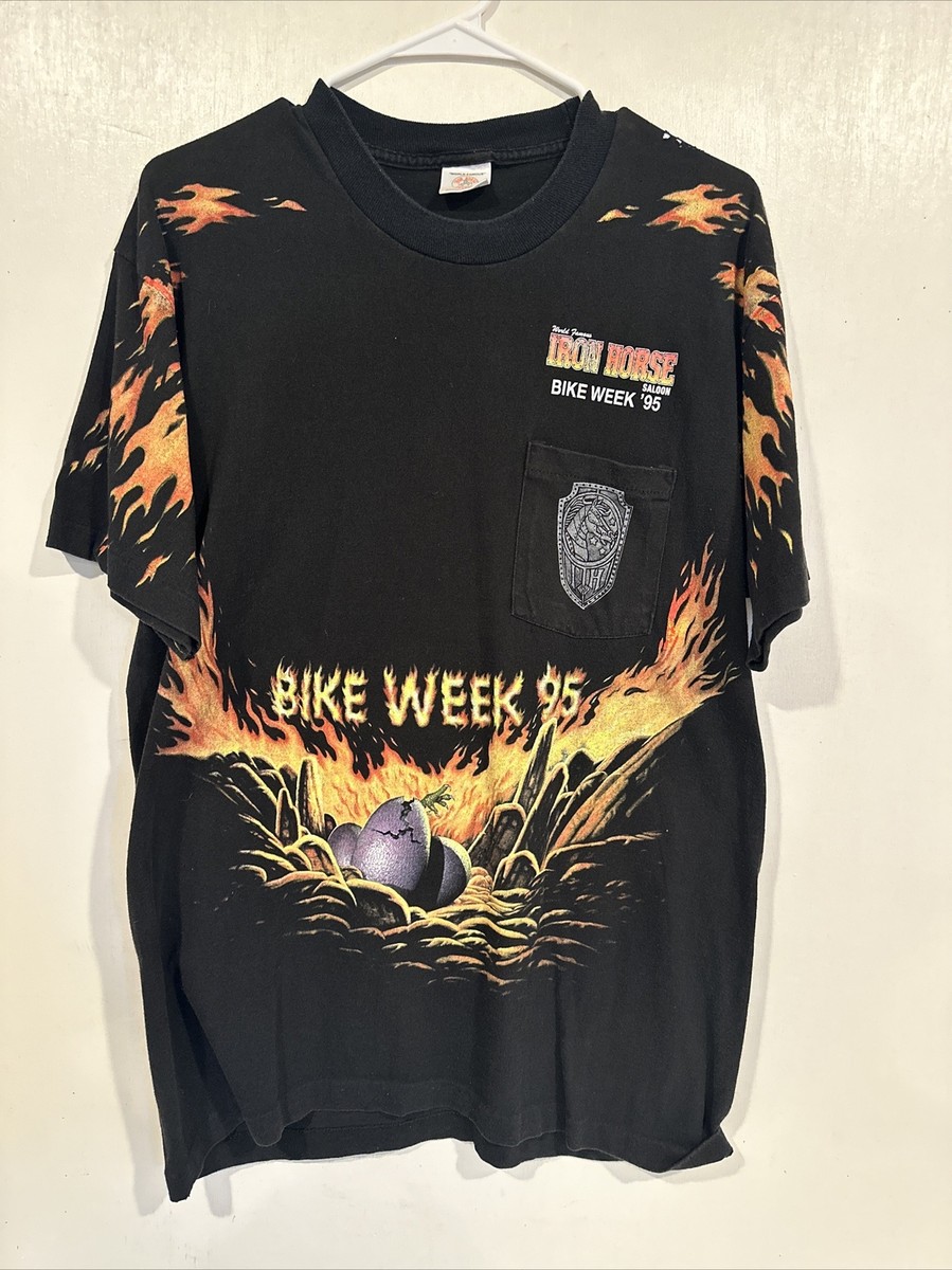 HARLEY IRON HORSE SALOON VINTAGE BIKE WEEK DRAGON SLAYER 1995 