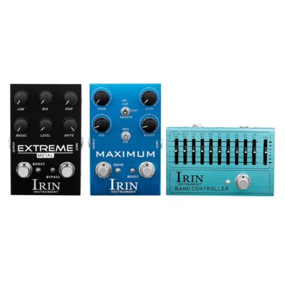 IRIN Gitarreneffektpedal Overdrive Distortion Ten Segment EQ f??r E Gitarre