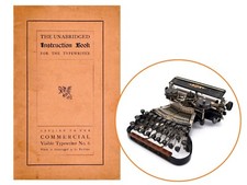 Commercial Visible No.6 Typewriter Instruction Manual Antique Vtg Reproduction thumbnail