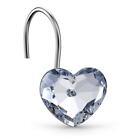 Clear Heart Shower Curtain Hooks RingsSet of 12 Bling Decorative Shower Curta.
