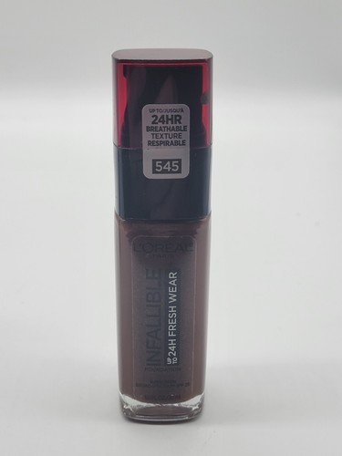 2 PACK Loreal Infallible 24hr Fresh Wear Liquid Foundation SPF 25 #545 EBONY - Picture 3 of 5