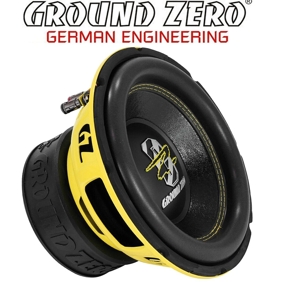 Ground Zero GZRW 10XSPL 25cm 250mm Subwoofer Woofer 2x 2 Ω Bass 1200W - Bild 1 von 1