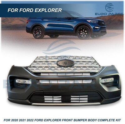 #ad For 2020 2021 2022 Ford Explorer Front Bumper Body Complete Kit with Fog Lights $690.00