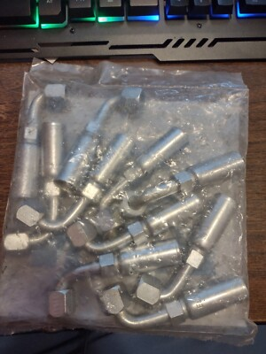 #ad 10pc. 04U 666 FJX90 06 06 Eaton Weatherhead Crimp hydraulic fittings $150.00