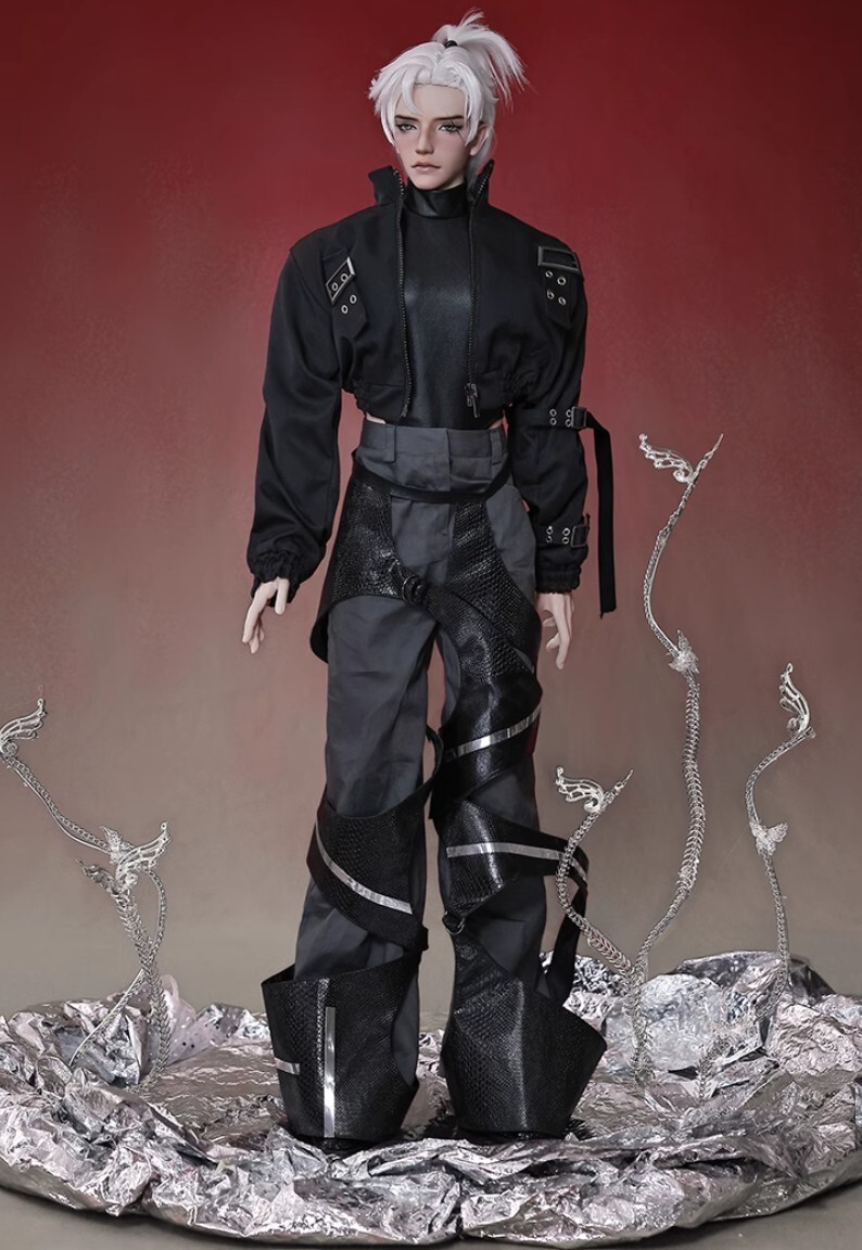 Ropa nueva peluca de pelo zapatos para 1/3 BJD muñeca plomero A