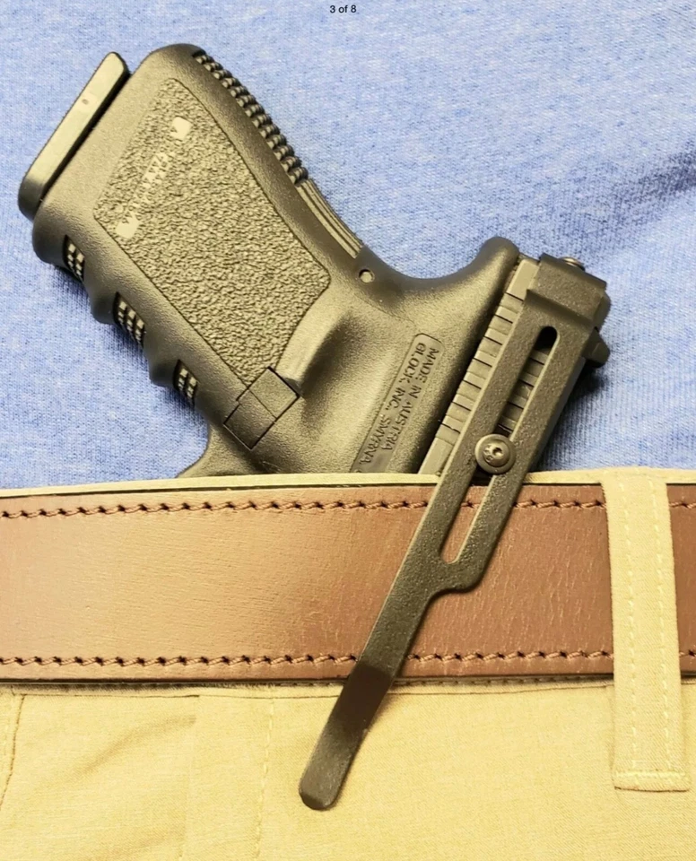 Adjustable Clipdraw for Glock 29 30 Black Belt Pant Clip Waistband Conceal GL-A - Image 4 of 4
