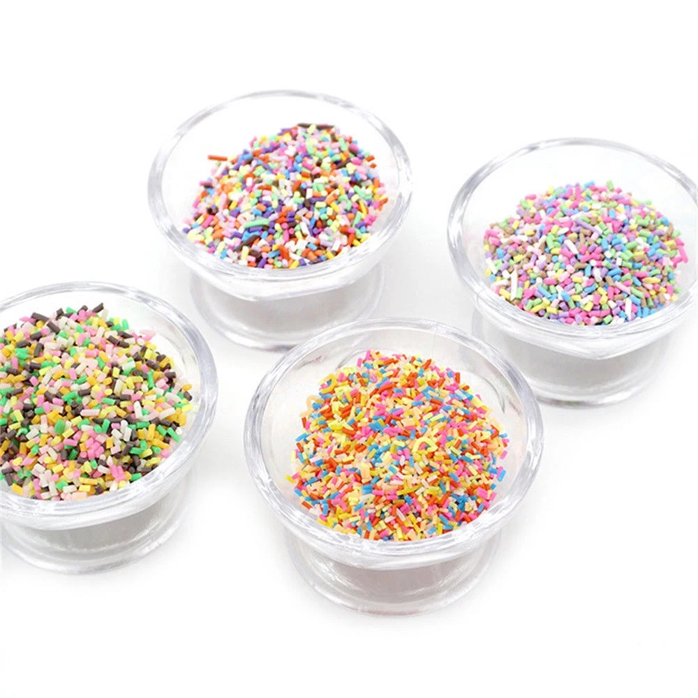 Colorful Fake Sprinkles  Mini Rainbow Foam Ball Beads for Slime