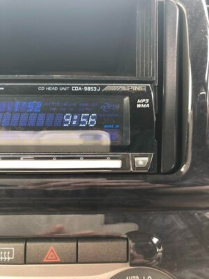 ALPINE CDA-9853J CD Player Receiver 1 DIN Car Audio Stereo Working