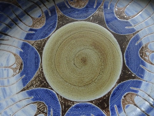TOURRETTES SUR LOUP ROLAND MOREAU BEAU PLAT OVAL CREUX lg 32 cm - Picture 2 of 8