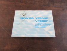 Honda VF500F VF500FII 1983 Owner's Manual Drivers Manual Manuel