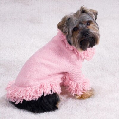 knitted dog sweater Foxy Dog Sweater