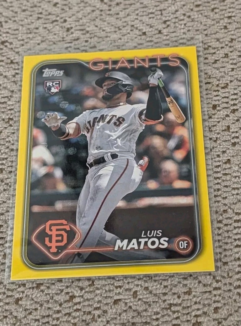 2024 LUIS MATOS TOPPS YELLOW RC ROOKIE #28 (GIANTS)