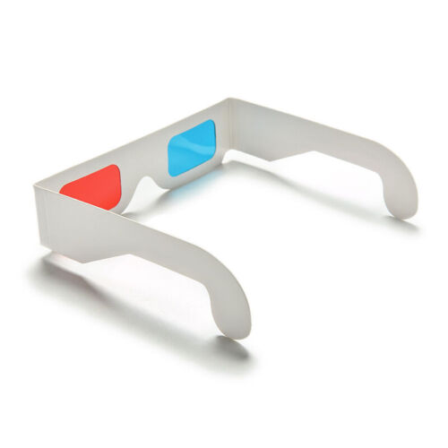 1/5/10X Universal Anaglyph Cardboard Paper Red Blue Cyan 3D Glasses For Movie UK - Photo 10/14