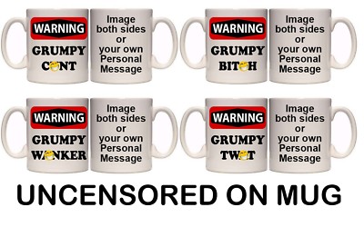 WARNUNG MÜRRISCH *&%* LUSTIGE PERSONALISIERTE TASSE (O53) 11oz - 15oz GESCHENK