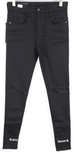REPLAY Neymar Jr Men`s Jeans W29/L32 Slim Coated Black stretchy