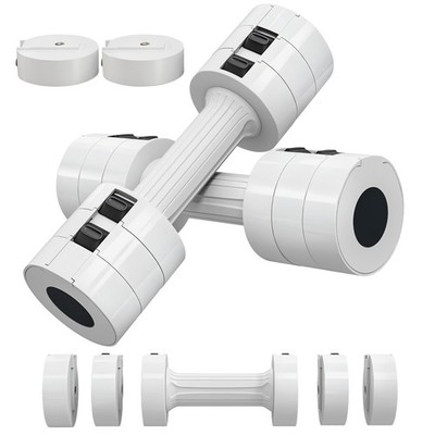SPORTNOW verstellbares Hantelset, schnell verstellbar und kompakt, 2,5 kg x 2
