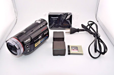 Panasonic HDC-SD100 Black HD Camcorder Video Camera 12x Optical Zoom w/Battery