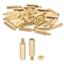 M4X20mm+6mm Standoff Screws, 60Pcs Male to Female Hex Brass