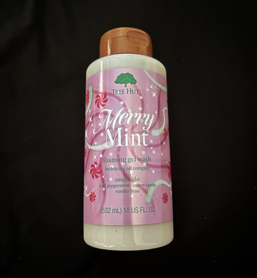 Tree Hut Merry Mint Foaming Gel Wash Hydrating Oil Complex, Vegan 18 fl oz