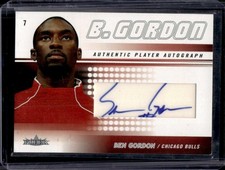 2004-05 Fleer Ben Gordon Autograph Auto #43/150 Bulls