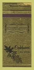 Matchbook Cover - Oakhurst Tea Room Somerset PA 30 Strk SAMPLE