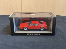 Minichamps 1/43 Bmw M1 Street 1978/81 1981 Red Commercial Car Part Number 430 02