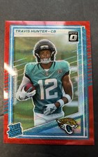 2025 Panini Donruss - Rated Rookie Travis Hunter #301 Optic Preview Red Wave...