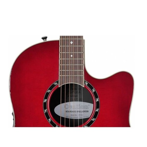 Ovation 2771AX-CCB Timeless Balladeer Acoustic Electric Guitar-Cherry Burst - Picture 2 of 2