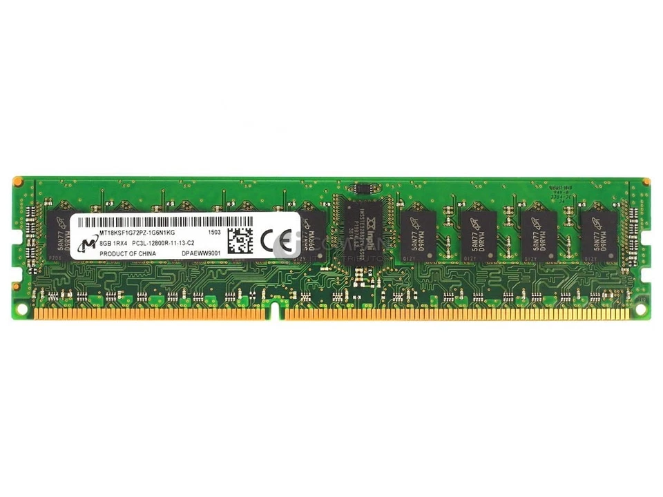 731656-081 HP DDR3 8GB 1RX4 PC3L-12800 1600MHZ RDIMM CL11 - Immagine 2 di 4