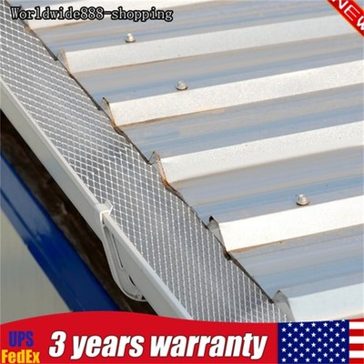 Outdoor Gutter Guard Mesh Cover Mesh Leaf Debris Protection 6 Inch*100 Ft