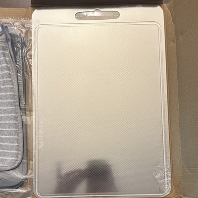 Fzcllmy Titanium Double-Sided Dishwasher Safe White Cutting Board