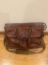 Vintage Ghurka Marley Hodgson Satchel No. 17 Shoulder Bag Brown Leather