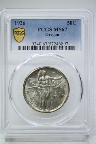 1926 Oregon Commemorative Half Dollar 50C PCGS MS 67 #6897 - Picture 2 of 5