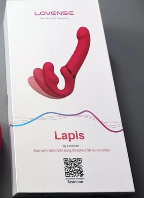 Lovense Lapis Rechargeable App Control Dual End Strapless Strap-On