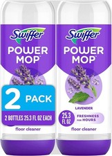 Swiffer Power Mop Refill Solution, Lavender Scent Floor Cleaner for Mopping Tile