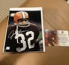 Jim Brown 8x10 Rare Photo 8x10 Signed Auto GAI Authenticated
