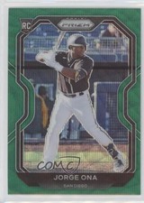 2021 Panini Prizm Tier III Green Wave Prizm Jorge Ona #209 0q3