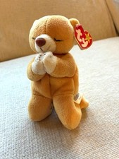 TY Beanie Babies 'Hope' the Bear - with tag errors, collectible.