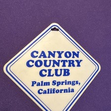 TORBA GOLFOWA ETYKIETA Canyon Country Club PALM SPRINGS OK 1994 DZIEŃ Z CAŁĄ AMERYKAŃSKĄ